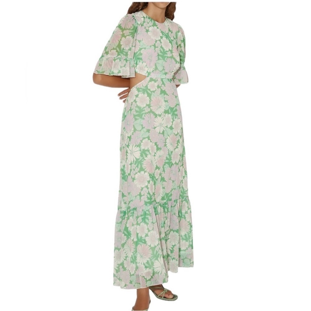 Hansen + Gretel Josephine Cut-Out Maxi Dress Size S - Picture 7 of 14